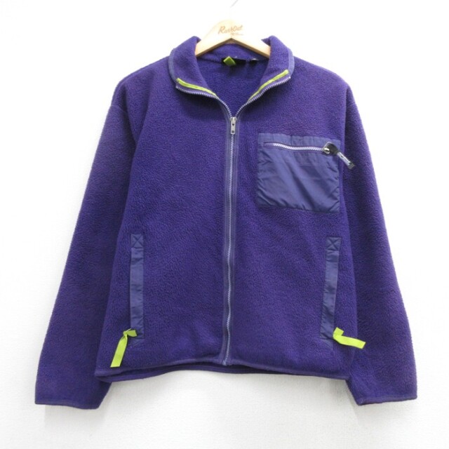 古着 パタゴニア patagonia 長袖 レディース 90年代 90s ジャケット フリース ポリエステル USA製 パープル【spe】 26sep15