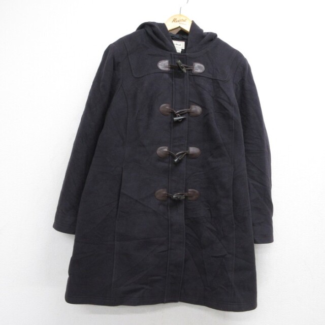 古着 L.L.Bean エルエルビーン 長袖 パーカー レディース 00年代 00s ダッフル コート シンサレート ウール フード ブラウン【spe】 26sep18