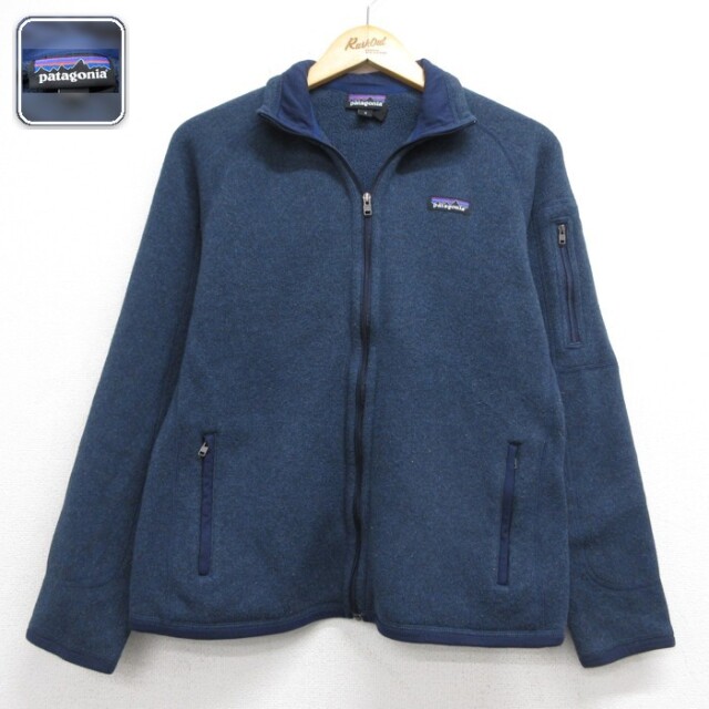古着 パタゴニア patagonia 長袖 フルジップ レディース フリース ベターセーター ジャケット ポリエステル ネイビー 26sep28