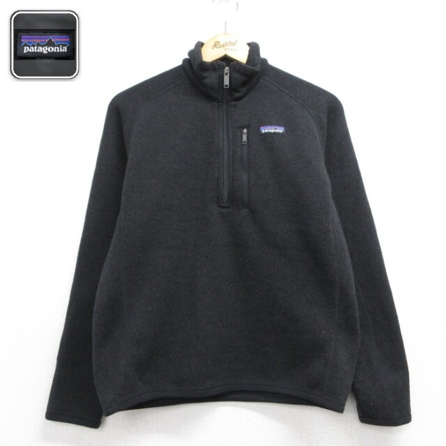古着 パタゴニア patagonia 長袖 ハーフジップ レディース ベターセーター ポリエステル ブラック 26sep29