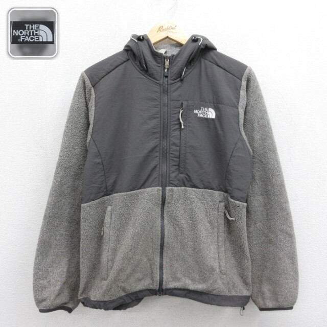古着 ノースフェイス THE NORTH FACE 長袖 レディース デナリ パーカージャケット フリース グレー 霜降り 26sep29