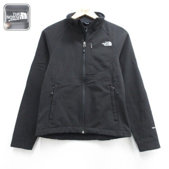 古着 ノースフェイス THE NORTH FACE 長袖 フルジップ レディース ジャケット TNF APEX ブラック 26oct02
