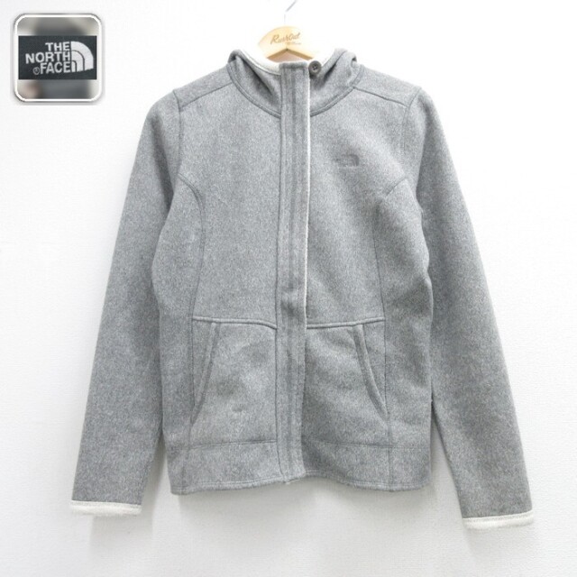 古着 ノースフェイス THE NORTH FACE 長袖 フルジップ パーカー レディース ベターセーター ジャケット ポリエステル グレー 霜降り 26oct02