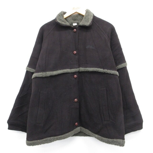 古着 L.L.Bean エルエルビーン 長袖 レディース 90年代 90s ジャケット ポリエステル ブラウン【spe】 26oct05