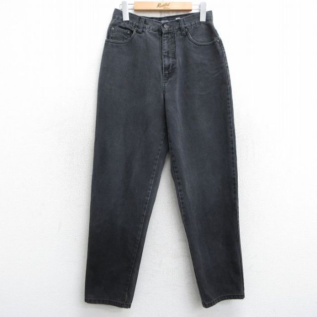 【20%OFF】古着 ジーンズ レディース 90年代 90s コットン 黒 ブラック デニム 25jan25 中古 ボトムス ジーパン Gパン ロング パンツ