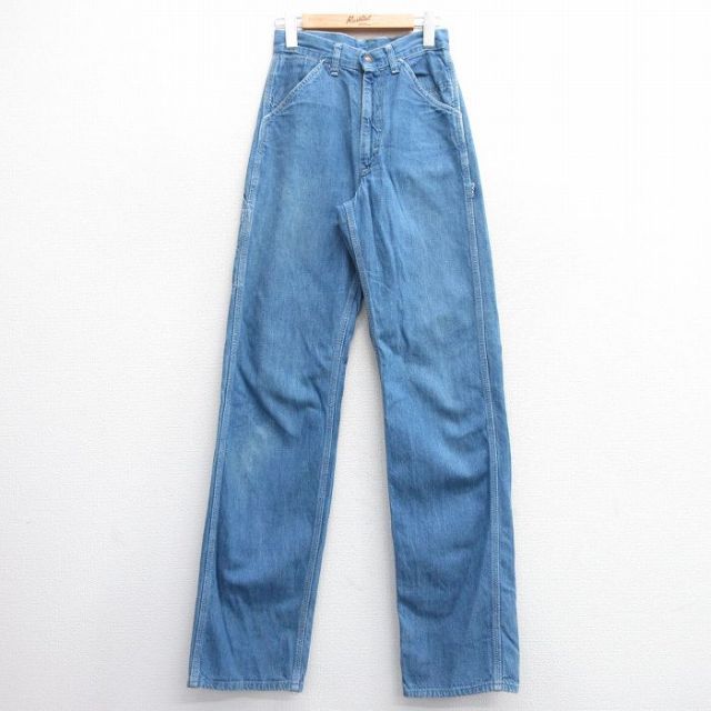 古着 リー Lee ペインター パンツ レディース 80年代 80s USA製 タロン 紺 ネイビー デニム 25feb17 中古 ボトムス