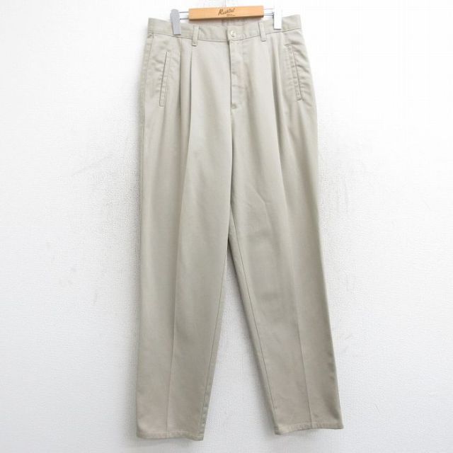 【50%OFF】古着 チノ パンツ チノパン レディース 00年代 00s コットン カナダ製 ベージュ カーキ 25feb21 中古 ボトムス