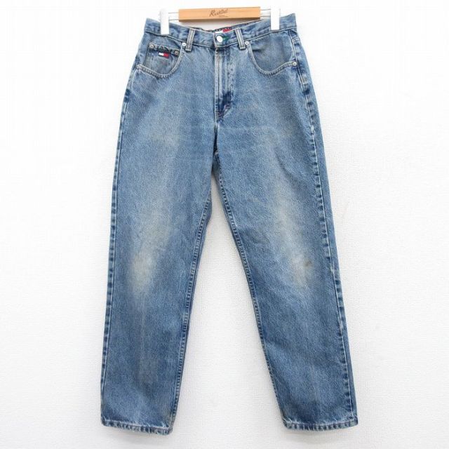 古着 トミーヒルフィガー TOMMY HILFIGER トミージーンズ ジーンズ レディース 紺 ネイビー デニム 25mar22 中古 ボトムス ジーパン Gパン ロング パンツ