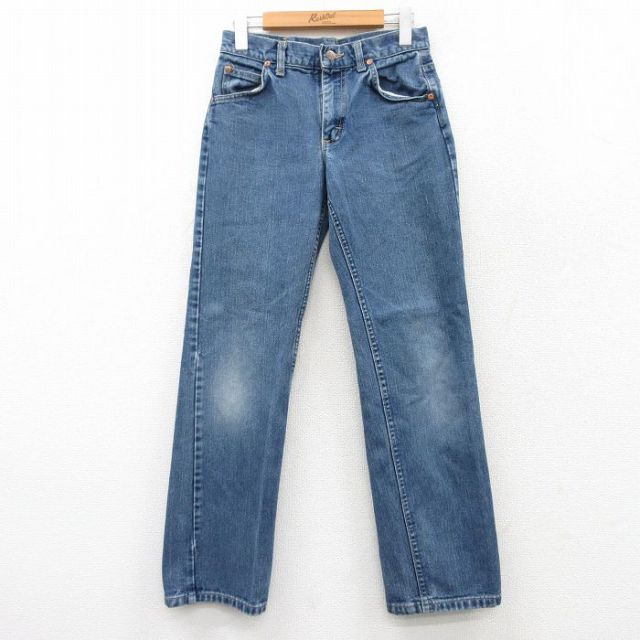 【20%OFF】古着 リー Lee ジーンズ レディース 80年代 80s コットン USA製 タロン 紺 ネイビー デニム 【spe】 25mar22 中古 ボトムス ジーパン Gパン ロング パンツ