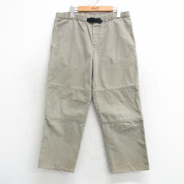 古着 ランズエンド パンツ レディース ダック地 コットン 緑系 グリーン 25mar28 中古 ボトムス