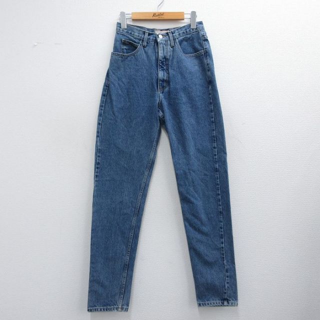 古着 ゲス GUESS ジーンズ レディース 90年代 90s コットン USA製 紺 ネイビー デニム 25mar31 中古 ボトムス ジーパン Gパン ロング パンツ