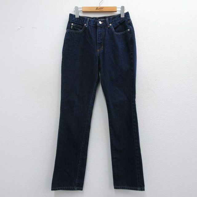 【20%OFF】古着 ゲス GUESS ジーンズ レディース 00年代 00s コットン 濃紺 ネイビー デニム 25mar31 中古 ボトムス ジーパン Gパン ロング パンツ