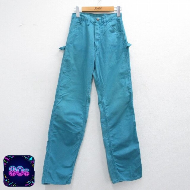 【50%OFF】古着 DEE CEE ペインター パンツ レディース 80年代 80s タロン 青緑 25mar31 中古 ボトムス