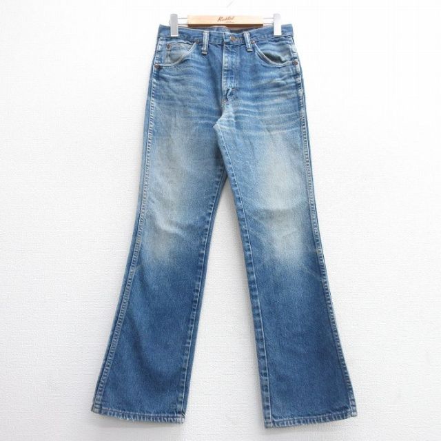 【50%OFF】古着 ジーンズ レディース 90年代 90s フレア ブーツカット ヒゲ コットン USA製 紺 ネイビー デニム 【spe】 25apr25 中古 ボトムス ジーパン Gパン ロング パンツ