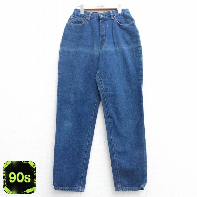 【50%OFF】古着 リーバイス Levis 505 ジーンズ レディース 90年代 90s テーパード 紺 ネイビー デニム 【spe】 25apr25 中古 ボトムス ジーパン Gパン ロング パンツ