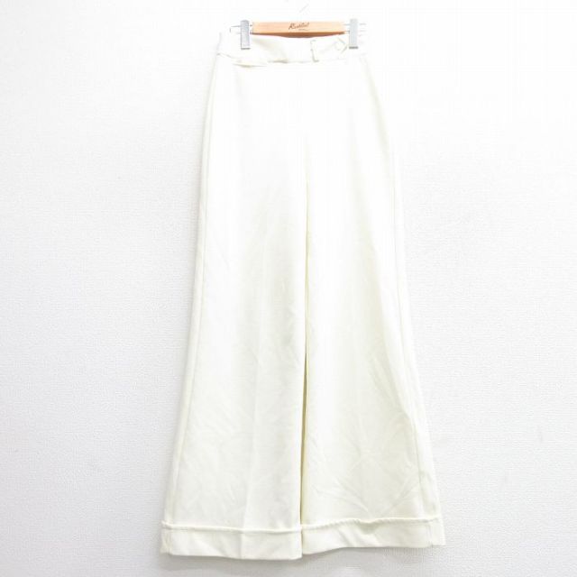 古着 パンツ レディース 80年代 80s フレア ブーツカット USA製 生成り 25apr25 中古 ボトムス