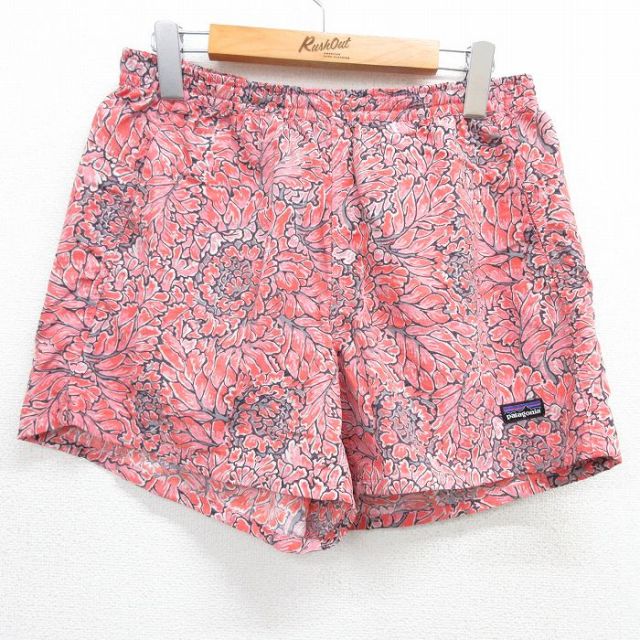 古着 パタゴニア patagonia ショート ナイロン パンツ ショーツ レディース 花柄 ピンク系他 25may08 中古 ボトムス