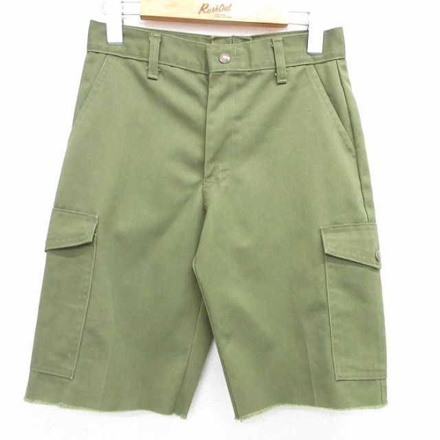 【50%OFF】古着 ショート ボーイスカウト カーゴ パンツ ショーツ レディース 80年代 80s USA製 タロン 緑 グリーン 25may08 中古 ボトムス
