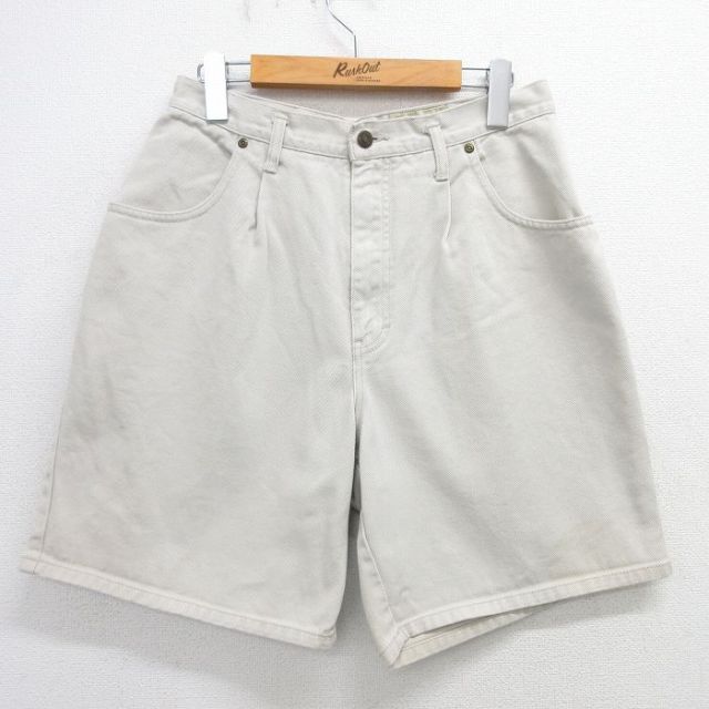 古着 エディーバウアー ショート パンツ ショーツ レディース 00年代 00s コットン ベージュ カーキ デニム 25may08 中古 ボトムス 短パン ショーパン ハーフ