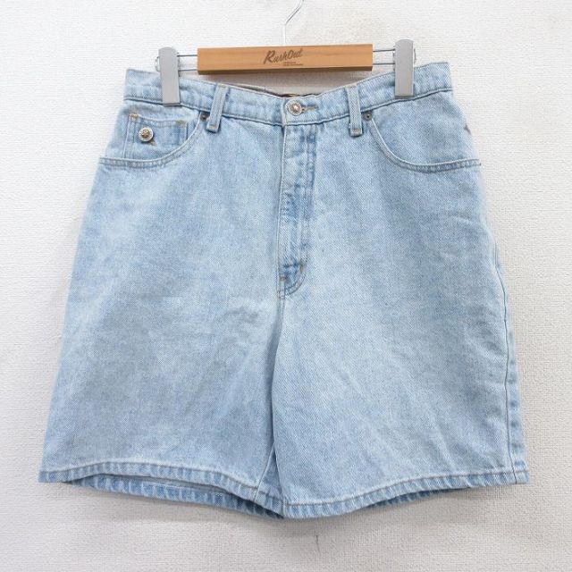 【50%OFF】古着 FADED GLORY ショート パンツ レディース 00年代 00s コットン タロン 薄紺 ネイビー デニム 25may09 中古 ボトムス 短パン ショーパン ハーフ