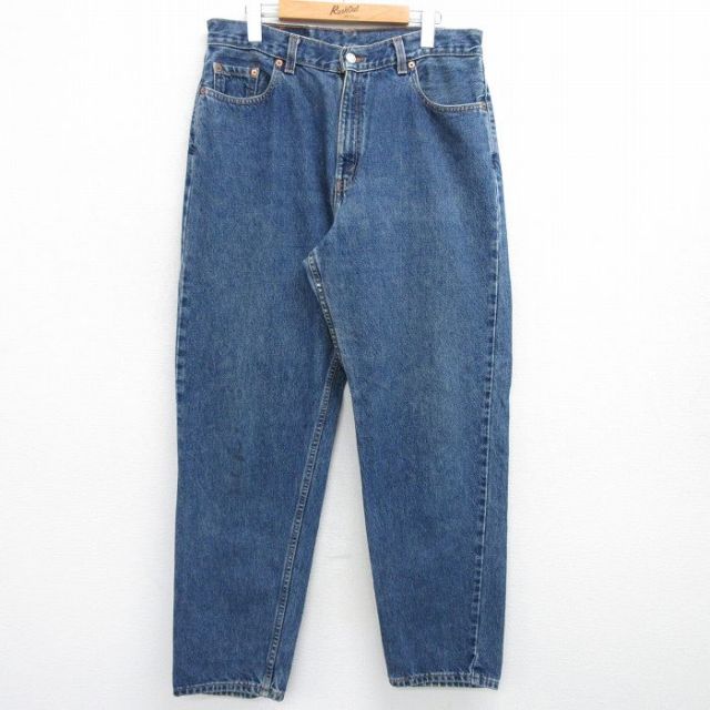 古着 リーバイス Levis 560 ジーンズ レディース ヒゲ テーパード 濃紺 ネイビー デニム 25may16 中古 ボトムス ジーパン Gパン ロング パンツ