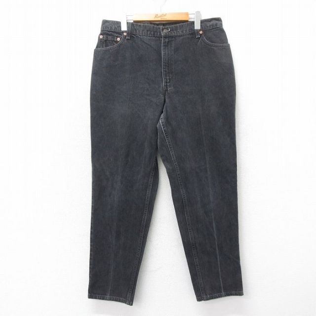 古着 リーバイス Levis 550 ジーンズ レディース 90年代 90s テーパード コットン USA製 黒 ブラック デニム 【spe】 25may22 中古 ボトムス ジーパン Gパン ロング パンツ