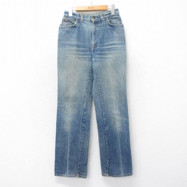 【50%OFF】古着 リーバイス Levis ジーンズ レディース 90年代 90s ヒゲ USA 紺 ネイビー デニム 25may22 中古 ボトムス ジーパン Gパン ロング パンツ
