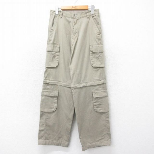 古着 FADED GLORY デタッチャブル カーゴ パンツ レディース ベージュ系 カーキ 25may22 中古 ボトムス