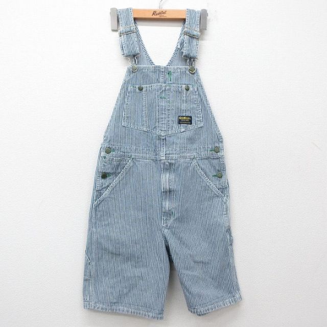 古着 オシュコシュ OSHKOSH オーバーオール レディース コットン 紺他 ネイビー ヒッコリー ストライプ 25jun27 中古 ボトムス