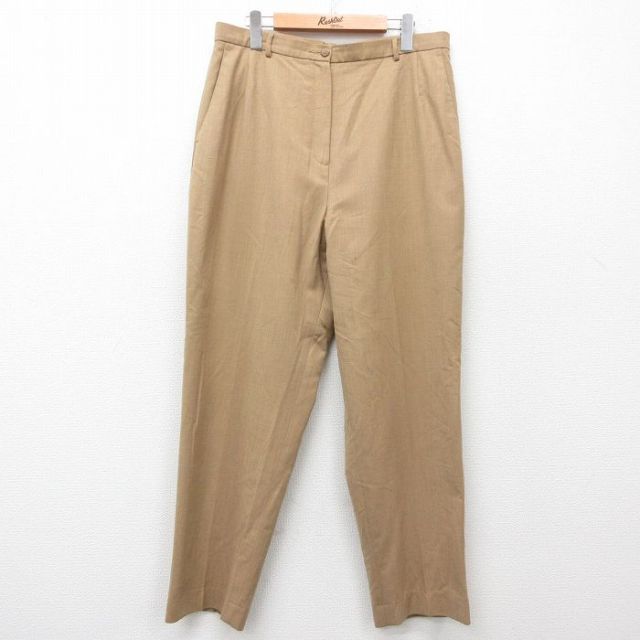 【50%OFF】古着 ランズエンド パンツ レディース 90年代 90s ウール ベージュ カーキ 25jun27 中古 ボトムス