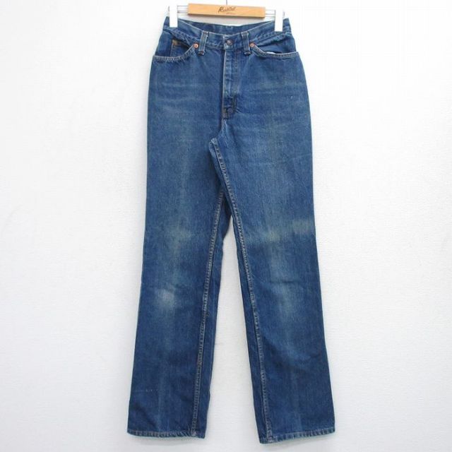 【50%OFF】古着 リーバイス Levis 25035 ジーンズ レディース 80年代 80s ヒゲ USA製 タロン 紺 ネイビー デニム 【spe】 25oct06 中古 ボトムス ジーパン Gパン ロング パンツ