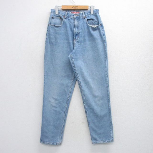 【50%OFF】古着 アメリカンイーグル American Eagle ジーンズ レディース 00年代 00s テーパード ヒゲ コットン 薄紺 ネイビー デニム 25oct06 中古 ボトムス ジーパン Gパン ロング パンツ