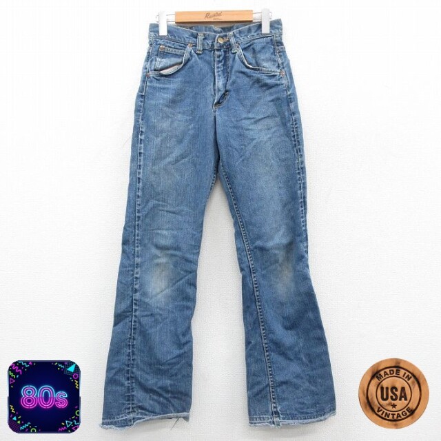【50%OFF】古着 リー Lee ジーンズ レディース 80年代 80s ブーツカット フレア USA製 タロン 紺 ネイビー デニム 【spe】 25oct20 中古 ボトムス ジーパン Gパン ロング パンツ
