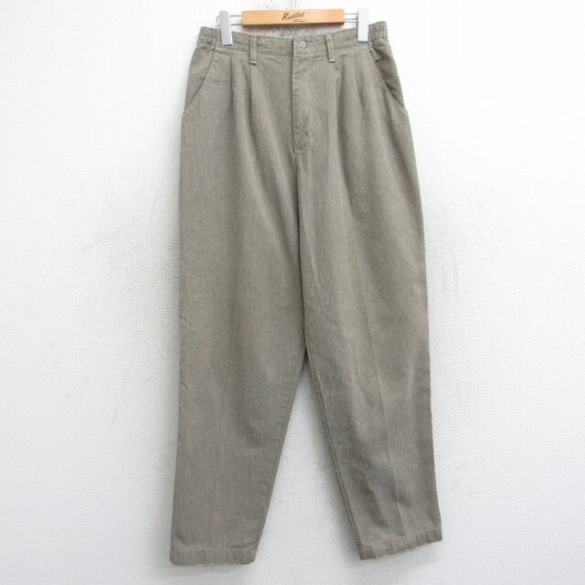 古着 リー Lee パンツ レディース 90年代 90s テーパード コットン ベージュ 25dec09