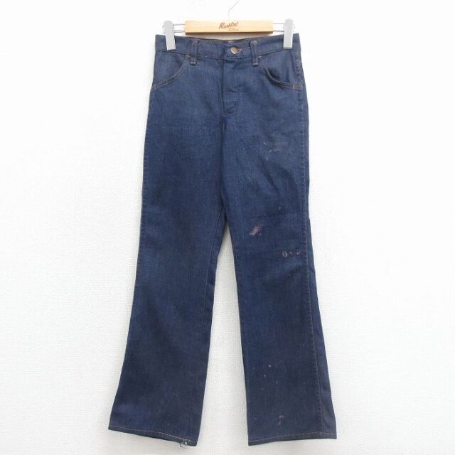 【20%OFF】古着 ラングラー ジーンズ レディース 80年代 80s USA製 紺 デニム 26jan23