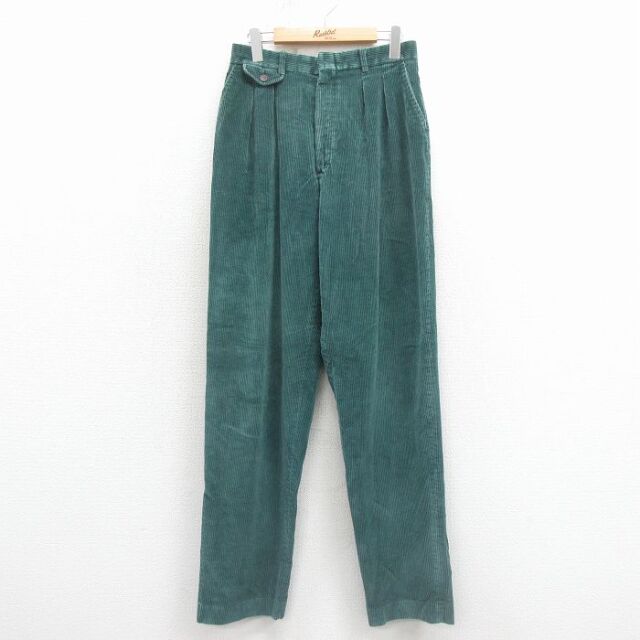 【20%OFF】古着 エディーバウアー コーデュロイ パンツ レディース 90年代 90s USA製 緑 26jan23