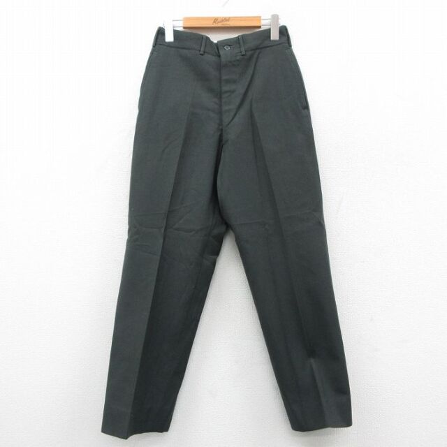 古着 ミリタリー パンツ レディース 80年代 80s ウール 濃緑 26feb09