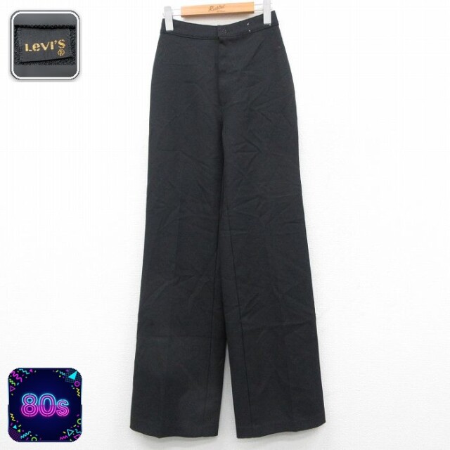 【50%OFF】古着 リーバイス Levis パンツ レディース 80年代 80s 黒 26feb18