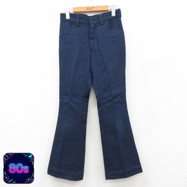【50%OFF】古着 パンツ レディース 80年代 80s タロン 紺 26feb18