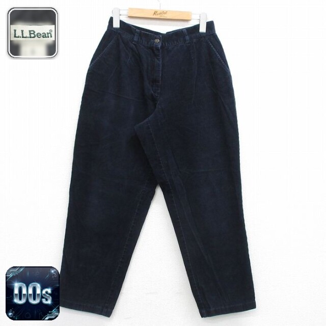 【50%OFF】古着 エルエルビーン コーデュロイ パンツ レディース 00年代 00s 紺 26feb21