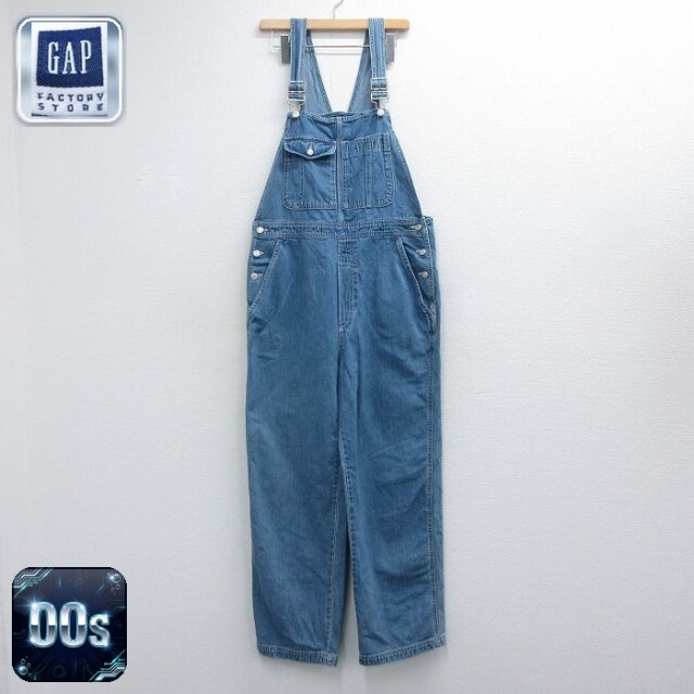 古着 ギャップ GAP オーバーオール レディース 00年代 00s コットン ネイビー デニム 26jun17