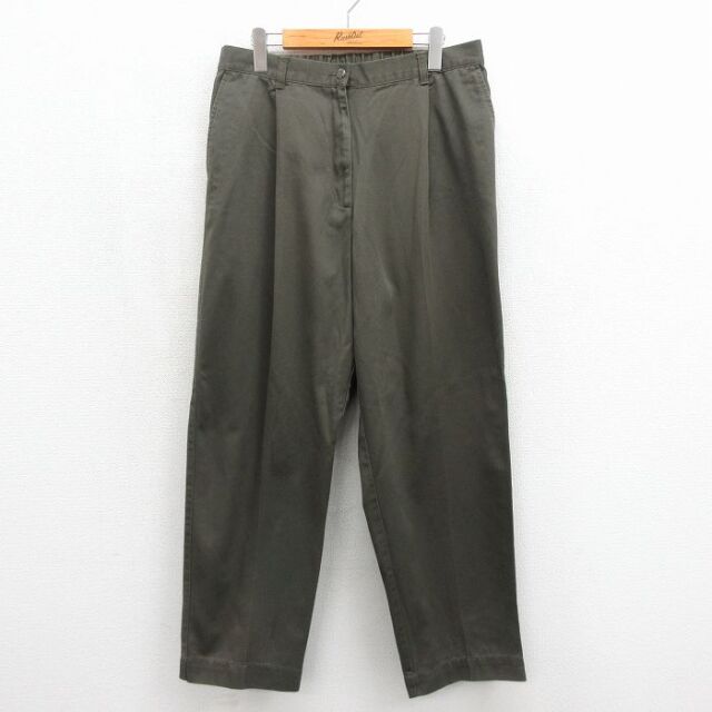 古着 エルエルビーン パンツ レディース 90年代 90s コットン カーキ 26jun19