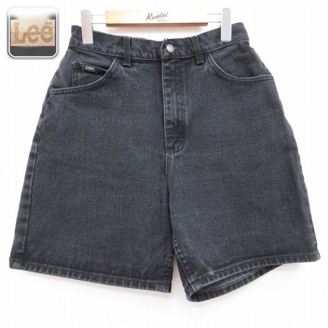 古着 リー Lee ショート パンツ ショーツ レディース ブラック デニム 26jul21