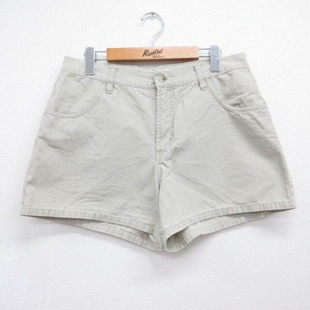 古着 コロンビア ショート パンツ ショーツ レディース 00年代 00s ダック地 コットン ベージュ 26jul21
