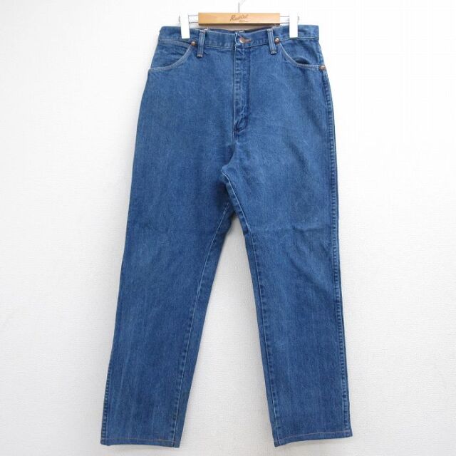 古着 ラングラー ジーンズ メンズ 90年代 90s コットン ネイビー デニム 26jul29