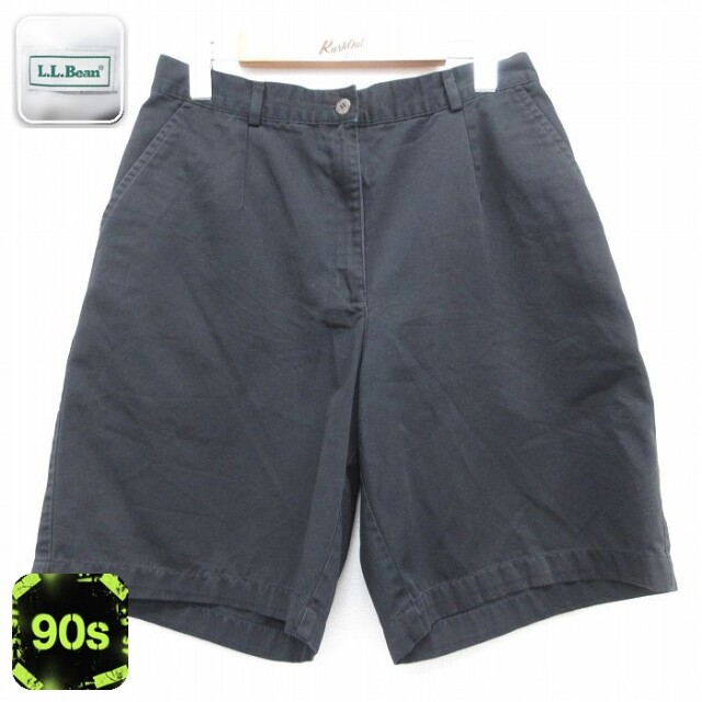 古着 エルエルビーン ショート パンツ レディース 90年代 90s ブラック 26aug06