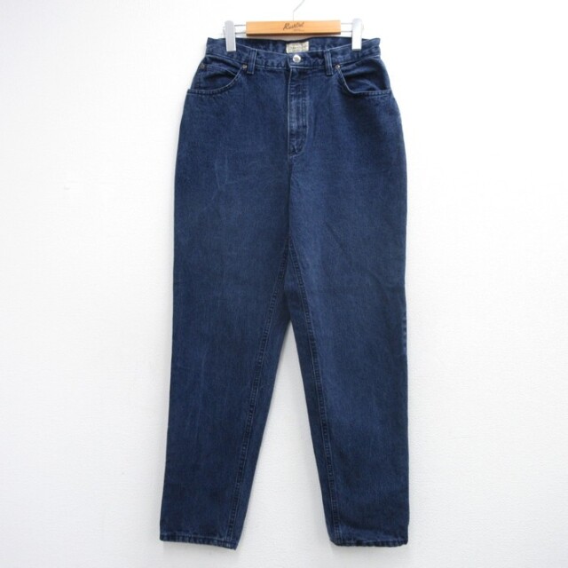 古着 St.John's Bay セントジョンズベイ 90年代 90s レディス ジーンズ テーパード コットン USA製 ネイビー デニム【spe】 26aug26