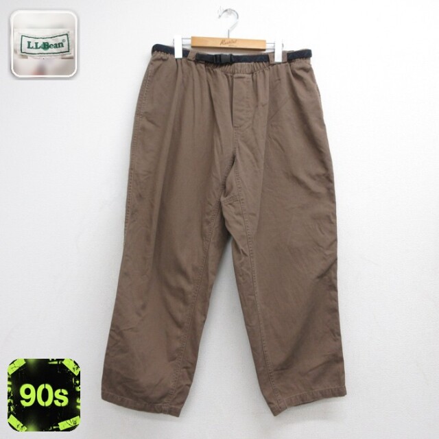 古着 L.L.Bean エルエルビーン パンツ レディース 90年代 90s イージー コットン ブラウン【spe】 26sep15