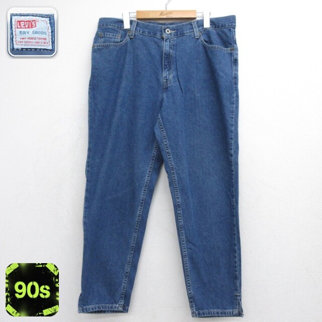 古着 Levi's リーバイス パンツ レディース 90年代 90s ジーンズ DRY GOODS 5ポケット コットン ネイビー デニム【spe】 26oct05