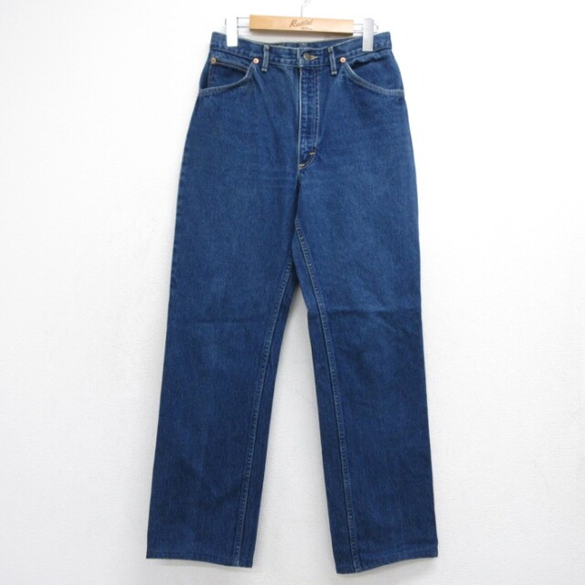古着 リー Lee パンツ レディース 80年代 80s ジーンズ タロン ライダース コットン USA製 ネイビー デニム【spe】 26oct05